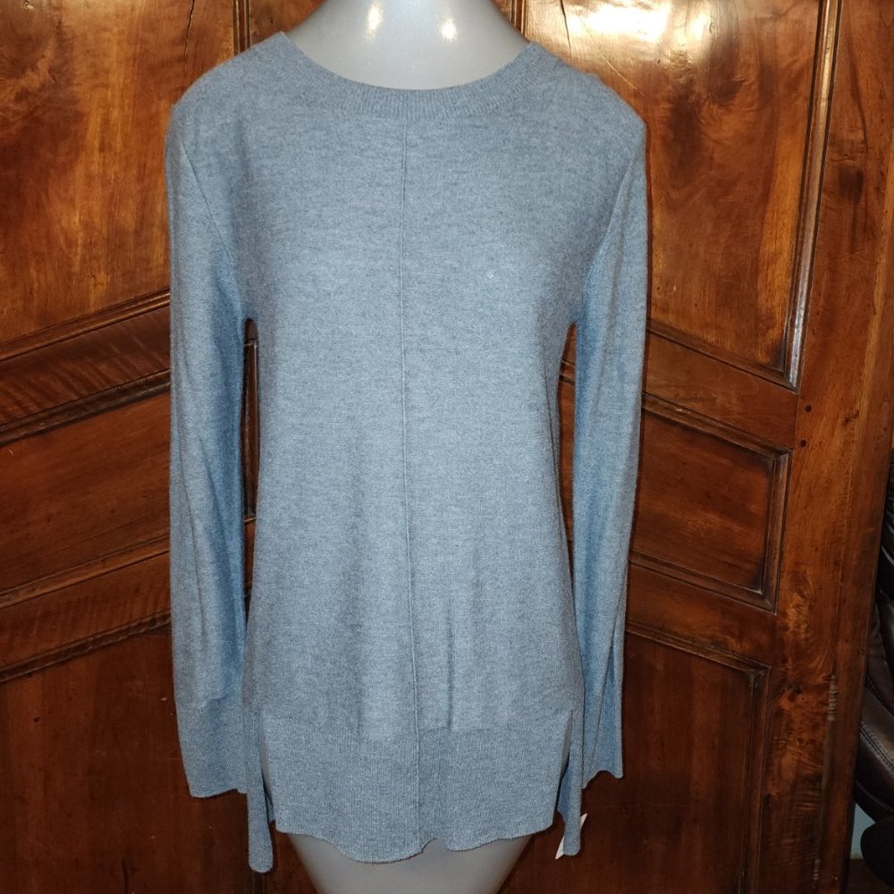 Trouve Grey Sweater Tunic Long Sleeve Small